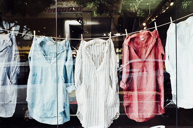 minimal apparel display in modern retail environment fashion education